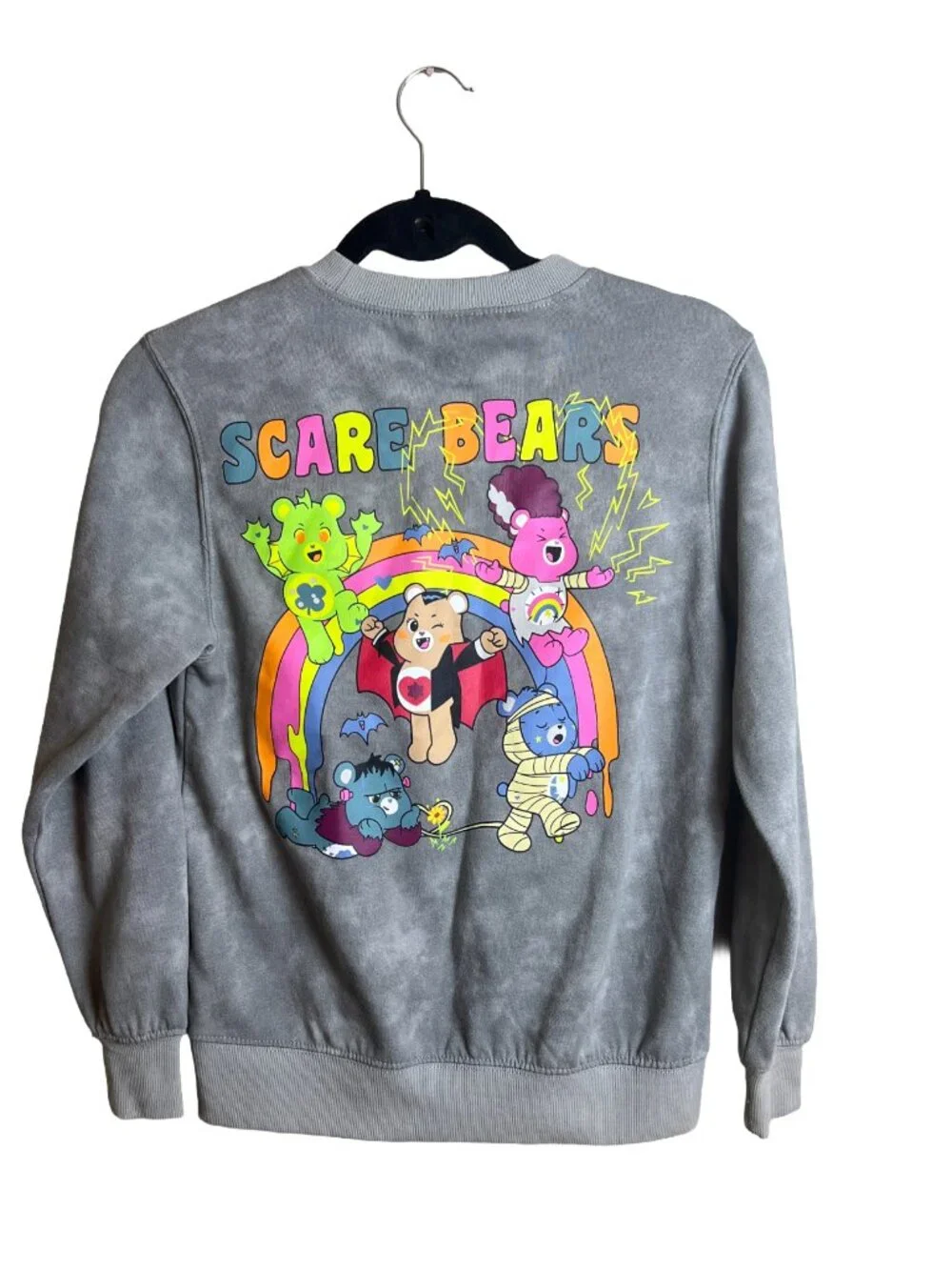 Care Bears x Universal Monsters Scare Bears Sweatshirt Grey XXS